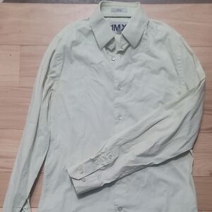 Express Men's Light Cream Button Down Shirt